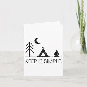 Camping - Minimalist Keep It Simple Outdoor Gift Card
