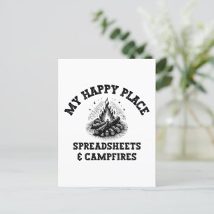 Camping Mode: Off The Grid - Funny Accountant Gift Postcard