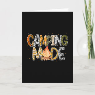 Camping Mode Summer Adventure Campfire Nature Love Card