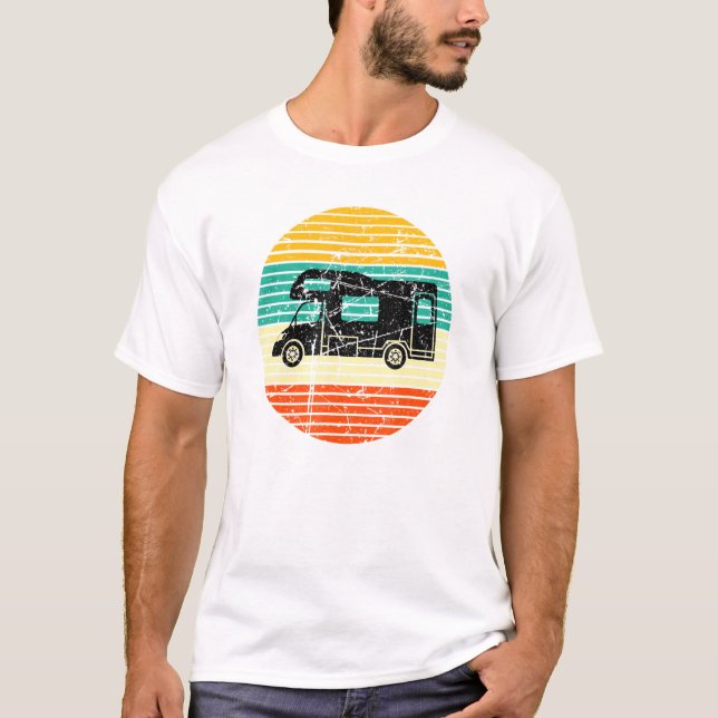 Camping Motorhome Camper T-Shirt (Front)