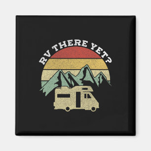 Camping Motorhome Campervan Retro Vintage Rv There Magnet
