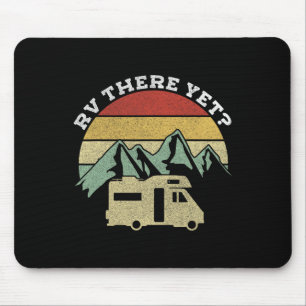 Camping Motorhome Campervan Retro Vintage Rv There Mouse Mat