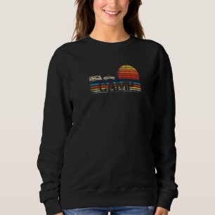 Camping motorhome vintage in trailer sweatshirt