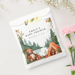 Camping Mountain Rustic Baby Shower Favour Bags