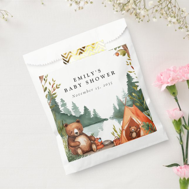 Camping Mountain Rustic Baby Shower Favour Bags (Sealed)