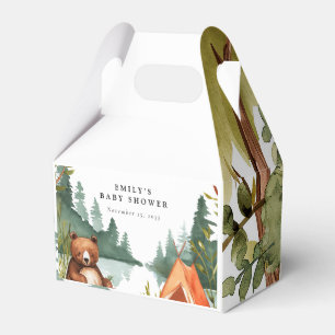Camping Mountain Rustic Baby Shower Favour Box