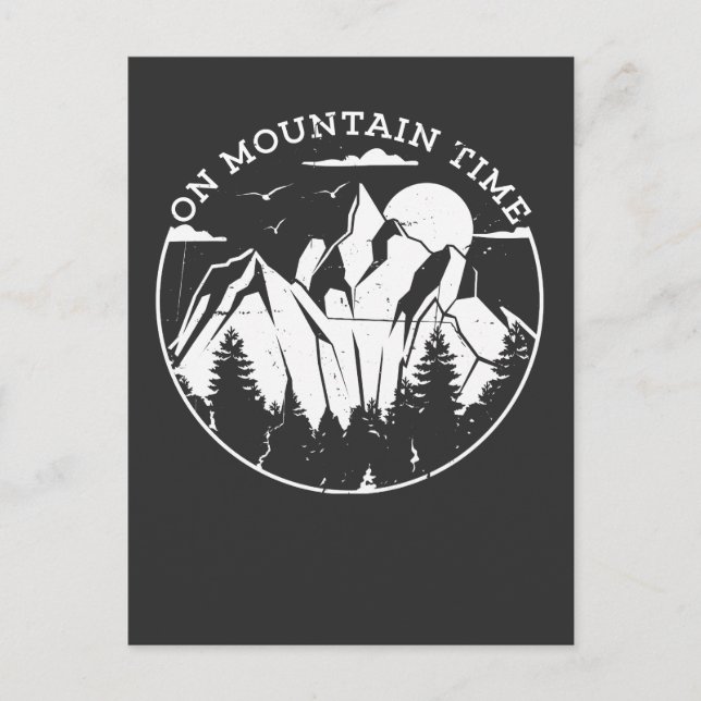 Camping & Mountains Postcard (Front)