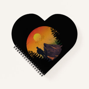 Camping nature sunset notebook