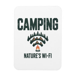 Camping Natures Wifi Magnet