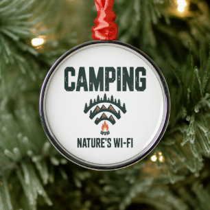 Camping Natures Wifi Metal Tree Decoration
