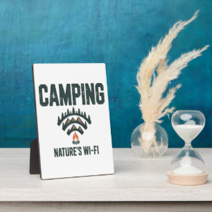 Camping Natures Wifi Plaque