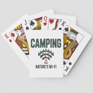 Camping Natures Wifi Playing Cards