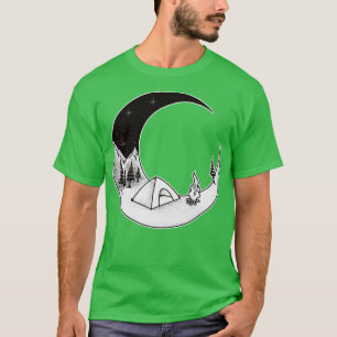 Camping Night Outdoor Nature Starry Sky T-Shirt