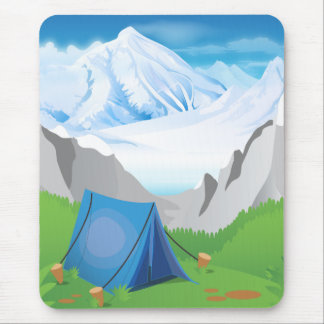 Camping - Night Time Mouse Mat