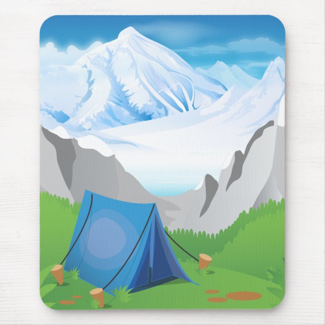 Camping - Night Time Mouse Mat (Front)