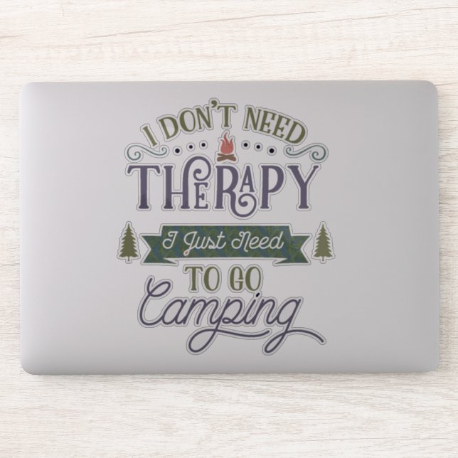 Camping Not Therapy Word Art (Computer)