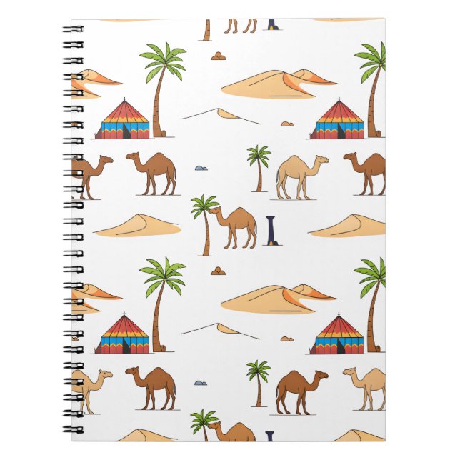 Camping of the Moroccan Sahara Desert Notebook (Front)
