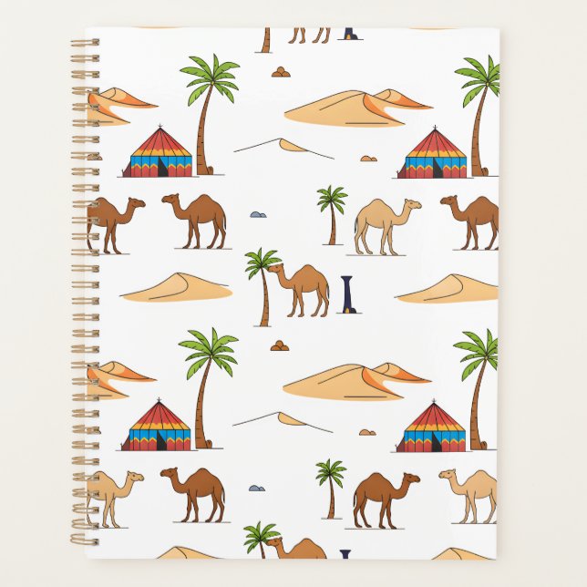 Camping of the Moroccan Sahara Desert Planner (Front)