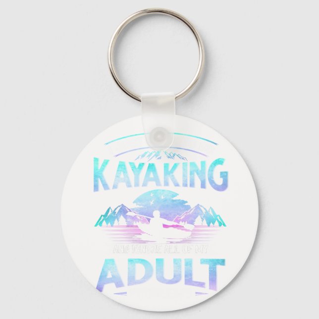 Camping - Old Man Problems. Key Ring (Front)