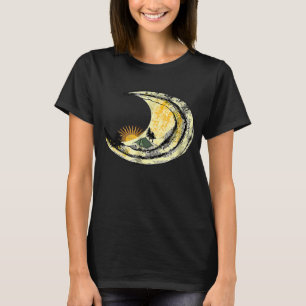Camping On Moon Surreal Sunrise Camp Lovers T-Shirt