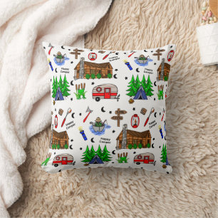 Camping or Midwest Themed   Cushion