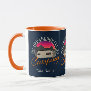 Camping Or Motorhome Vintage Design For Vacation Mug