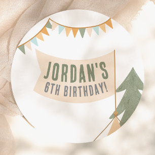 Camping Outdoor Adventure Boy Birthday Party Paper Plate