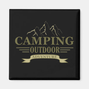 camping outdoor adventure magnet