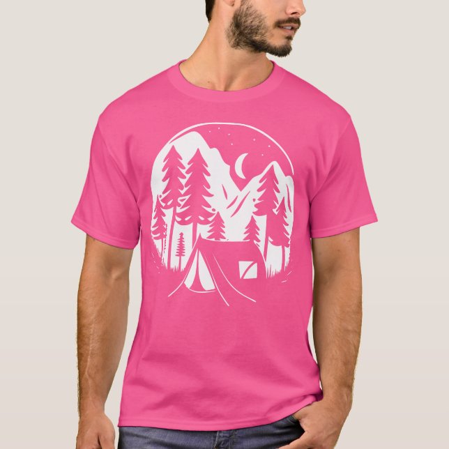 Camping Outdoor Adventure Road Trip Hiking Mountai T-Shirt (Front)