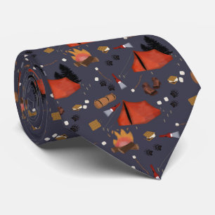 Camping Outdoor Adventure Summer Campfire Tie