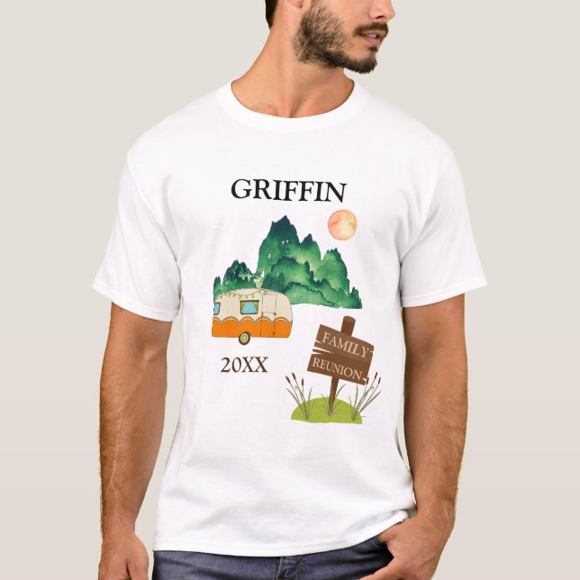 Camping Outdoor Family Reunion T-Shirt (Front)