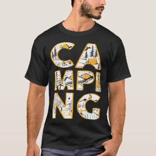 Camping outdoor hiking camper cute graphic T-Shirt