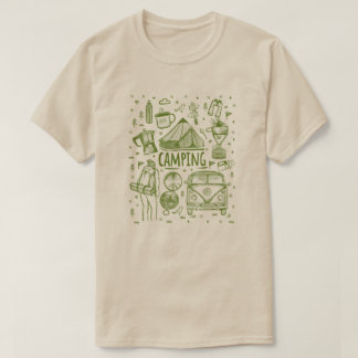 Camping Outdoor Illustration T-Shirt