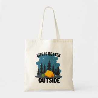 Camping Outdoor Lover Tote Bag
