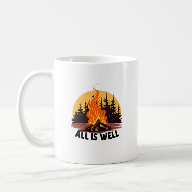 Camping Outdoor Nature Lover Coffee Mug (Left)