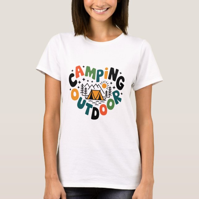 Camping Outdoor T-Shirt (Front)