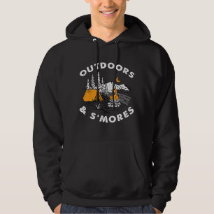 Camping Outdoors And Smores Hoodie