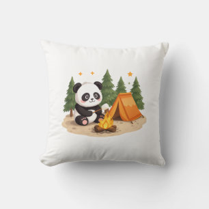 Camping Panda Cushion