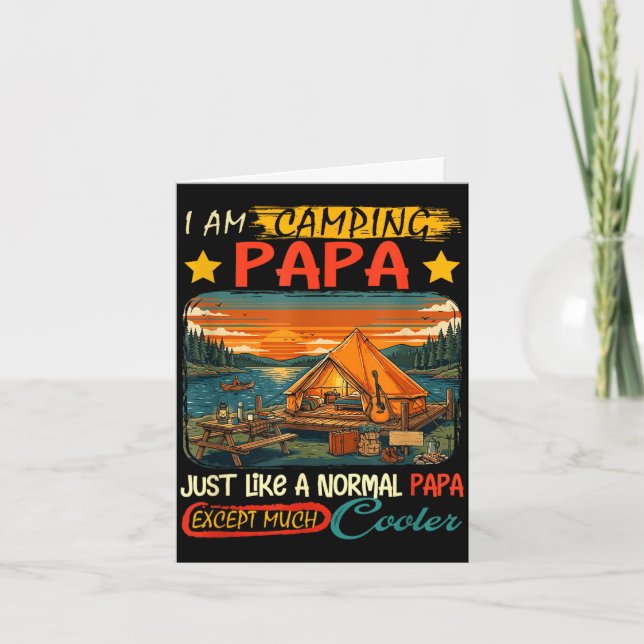 Camping papa definition much cooler father's day card (Front)
