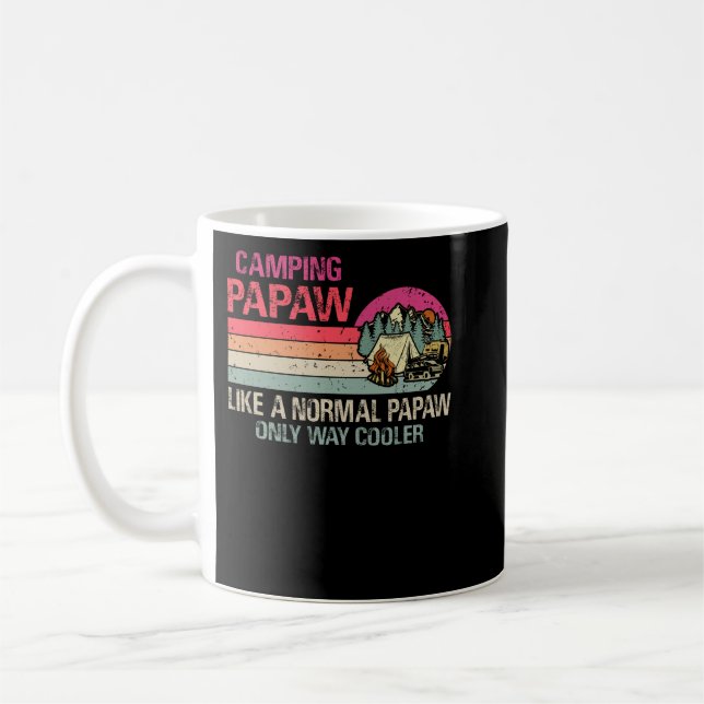 Camping Papaw Like A Normal Papaw Only Way Cooler Coffee Mug (Left)