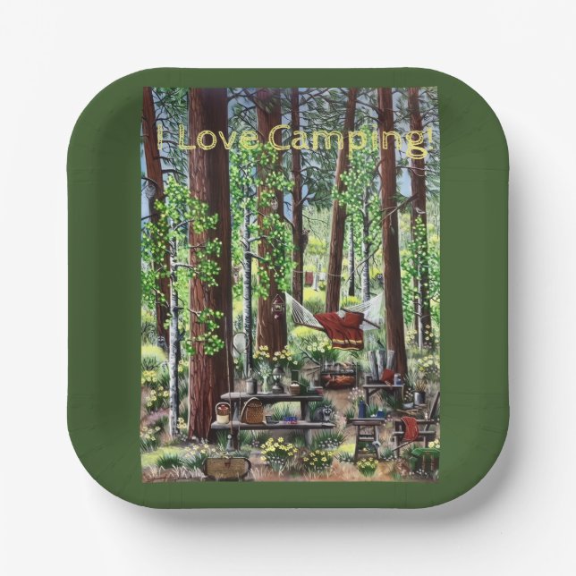 Camping Paper Plates (Front)