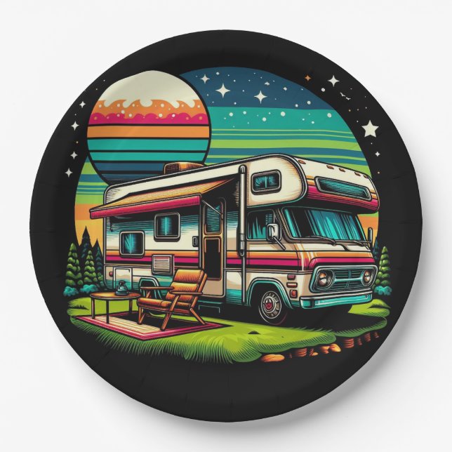 Camping paper plates! plate (Front)