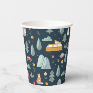 Camping Party Cups   Forest Scene