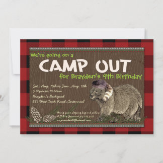 Camping Party Invitation