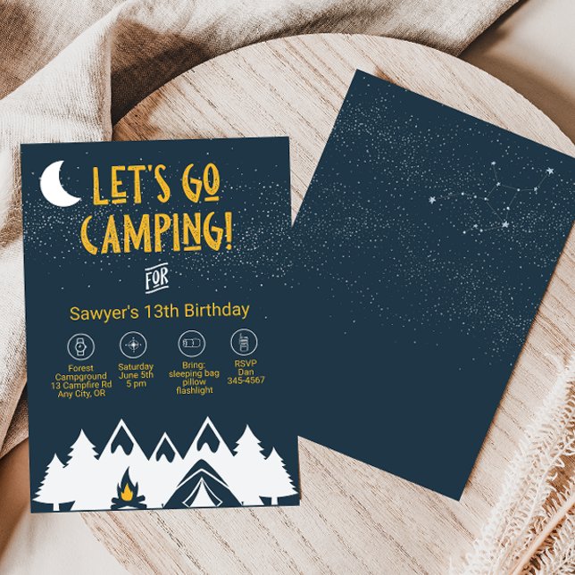 Camping Party Invitation (Creator Uploaded)