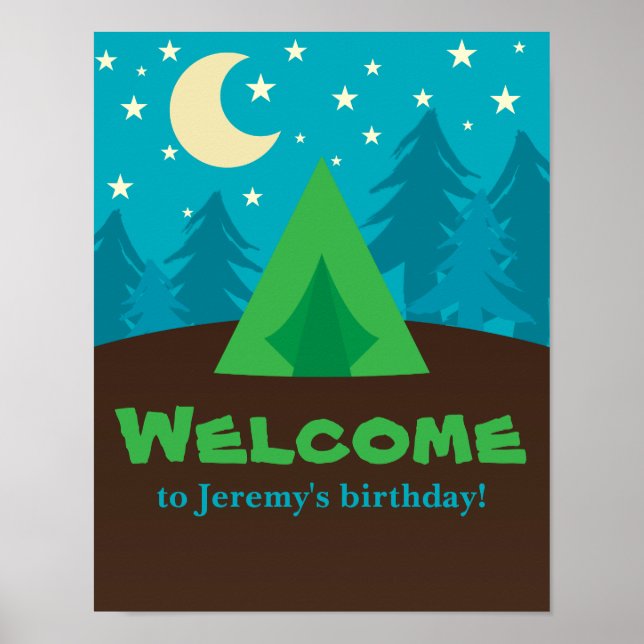 Camping Party Poster (Front)