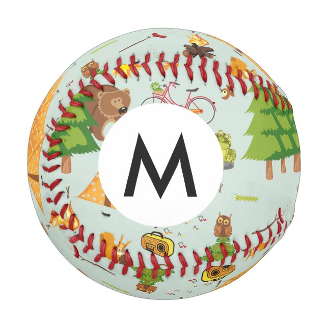 Camping Pattern Baseball (Front Left)