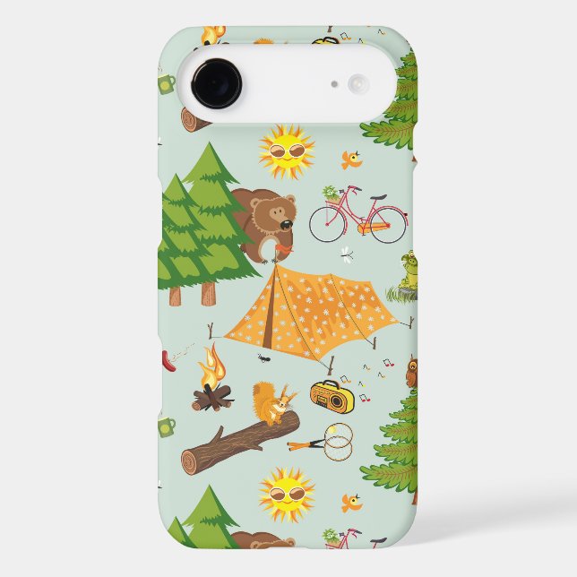 Camping Pattern Case-Mate iPhone Case (Back)