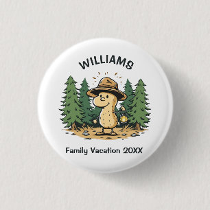 Camping Peanut 3 Cm Round Badge