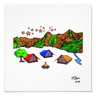 Camping Photo Print